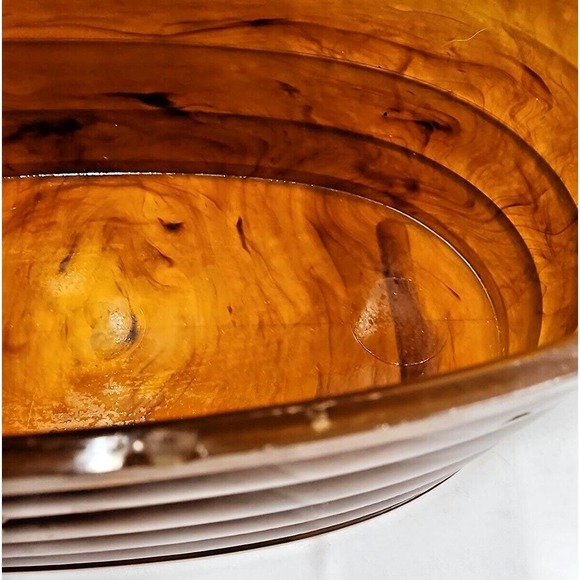 VTG Amber Lucite Purse Mid Century Pocketbook Vintage 1950s Rhinestones - Picture 10 of 16